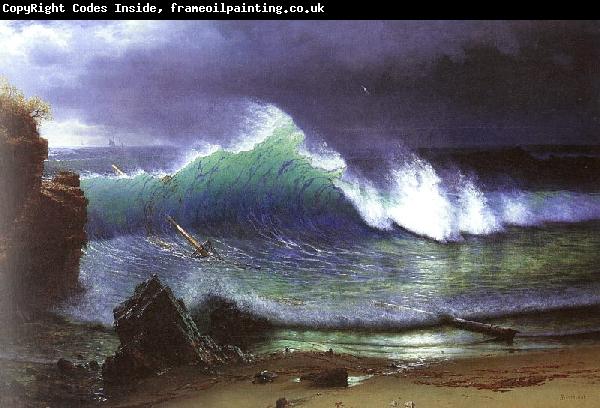 Albert Bierstadt The Shore of the Turquoise Sea